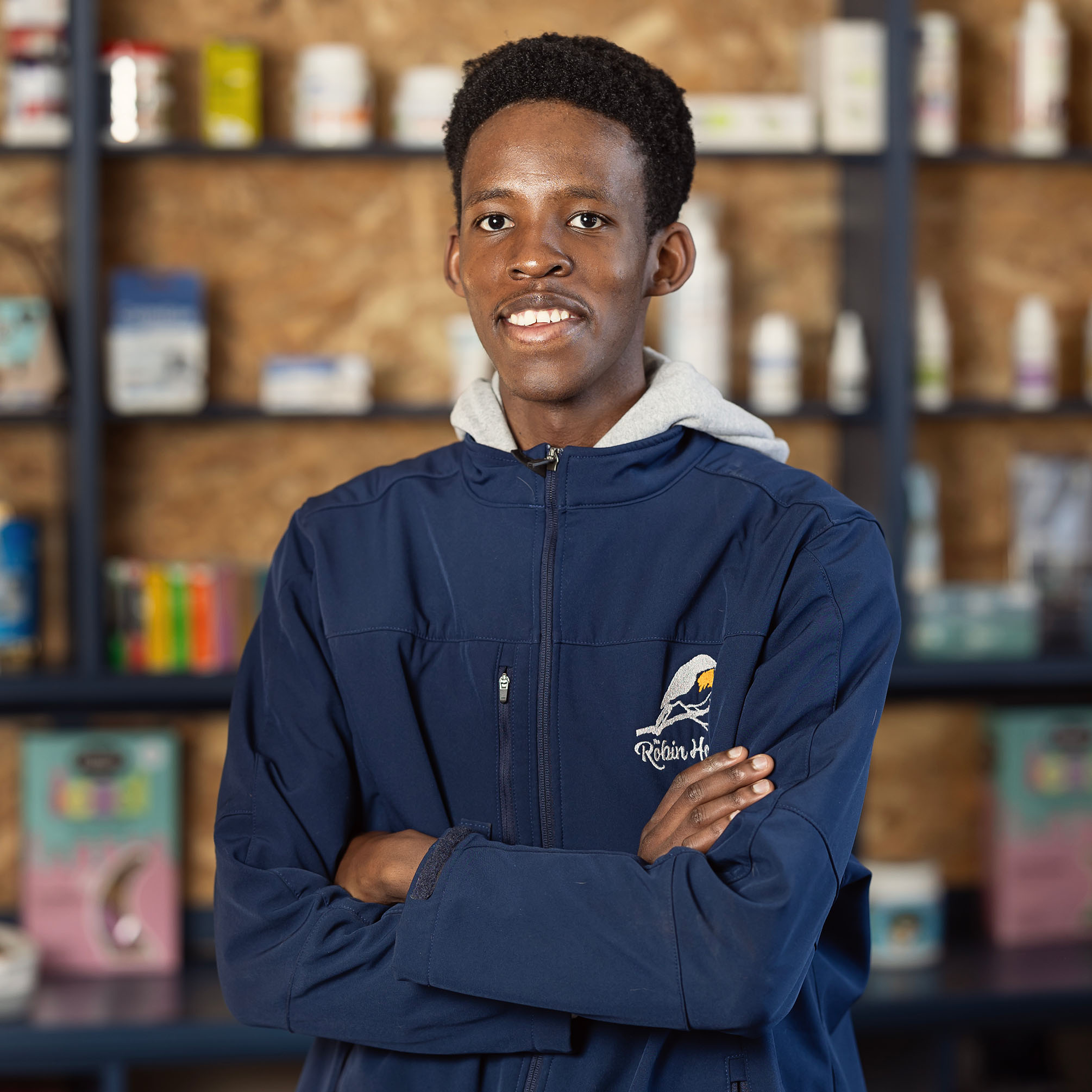 Kwena, Veterinary Hospital Assistant at The Robin House in Benoni.